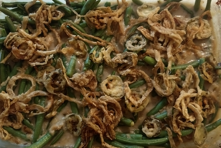 New for Thanksgiving 2017! Spicy jalapeno green bean casserole